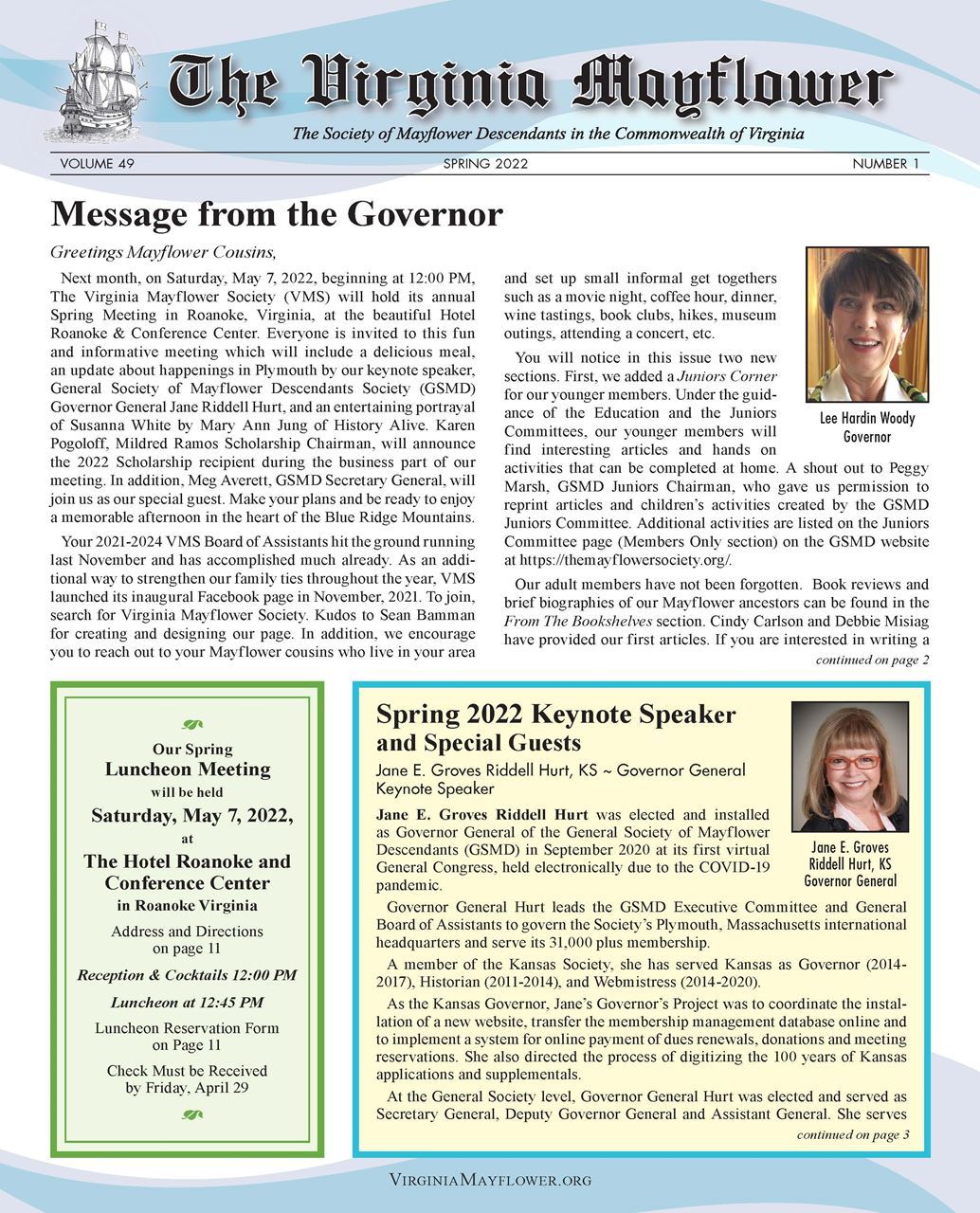 Cover image of Spring 2022 newsletter